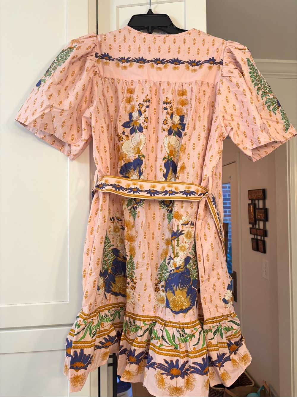 new Farm Rio the dream garden mini dress in pink floral print - Picture 7 of 11